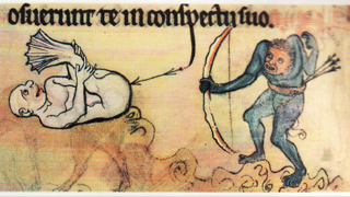 Illustration for article titled Bizarre and vulgar illustrations from illuminated medieval manuscripts